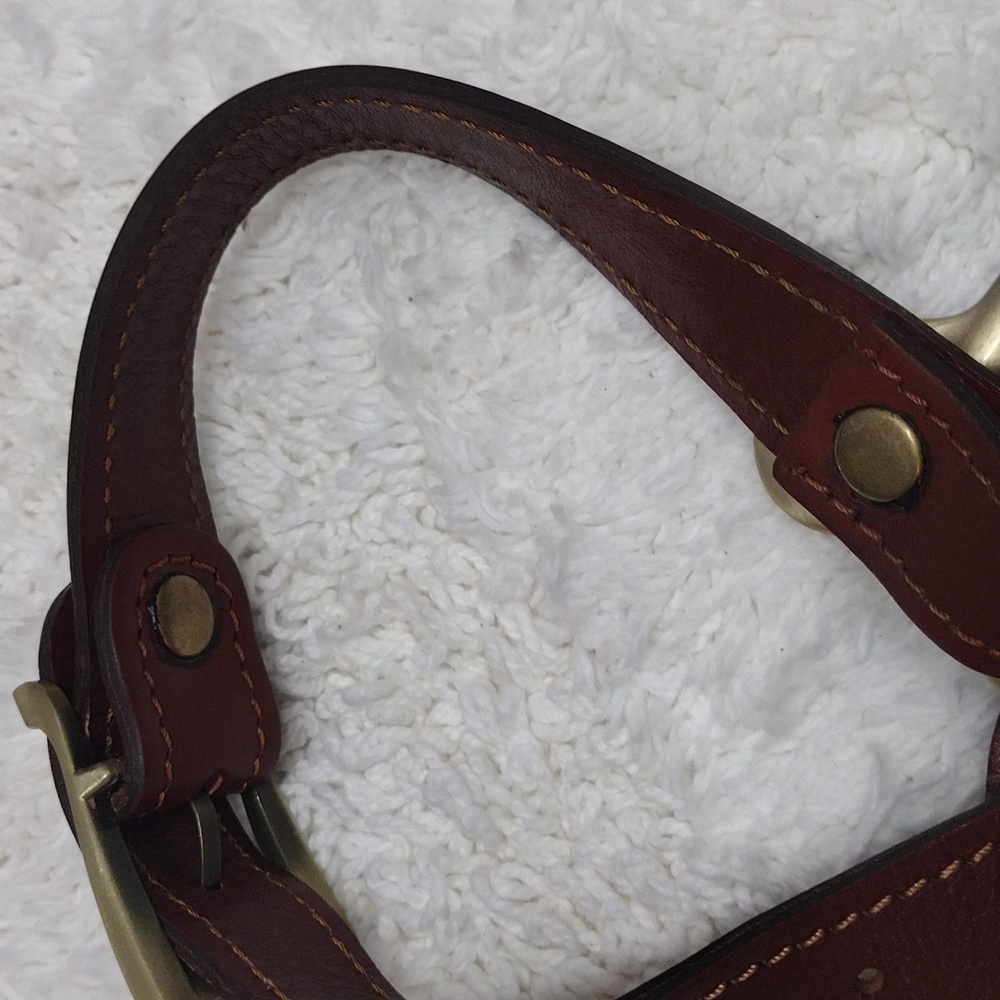 Brown Leather Shoulder Strap Adjustable 40 1/2"-46" L x 1" W #135-44 - Picture 15 of 16
